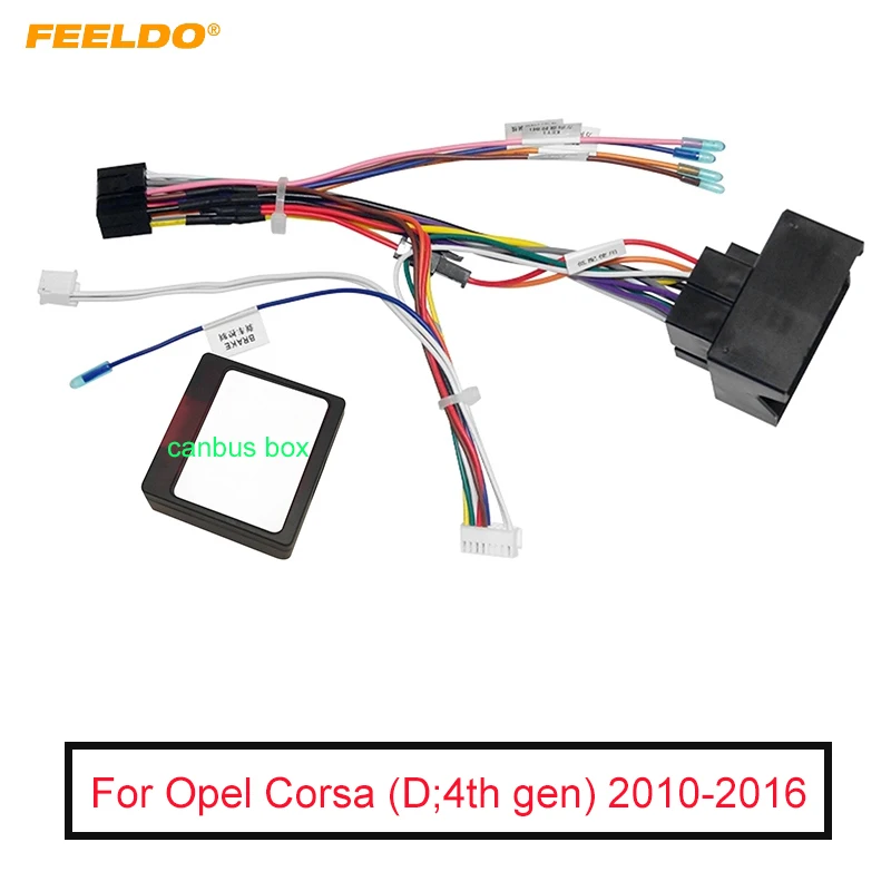 Автомобильный 16-контактный жгут проводов для аудио FEELDO с коробкой Canbus Opel 10-16 |