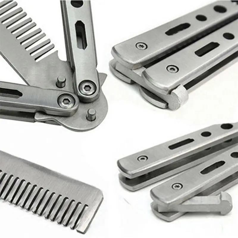 XY необычный складной модный гребень из нержавеющей стали для укладки волос с