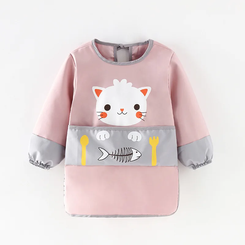 

2020 New Children Waterproof Multi-Function Long-Sleeved Gown Children's Painting Clothes Eating Children's Protective Clothing