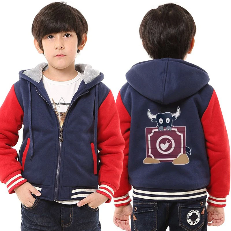 COYOUNG/брендовые Детские плотные толстовки с капюшоном серая толстовка на молнии