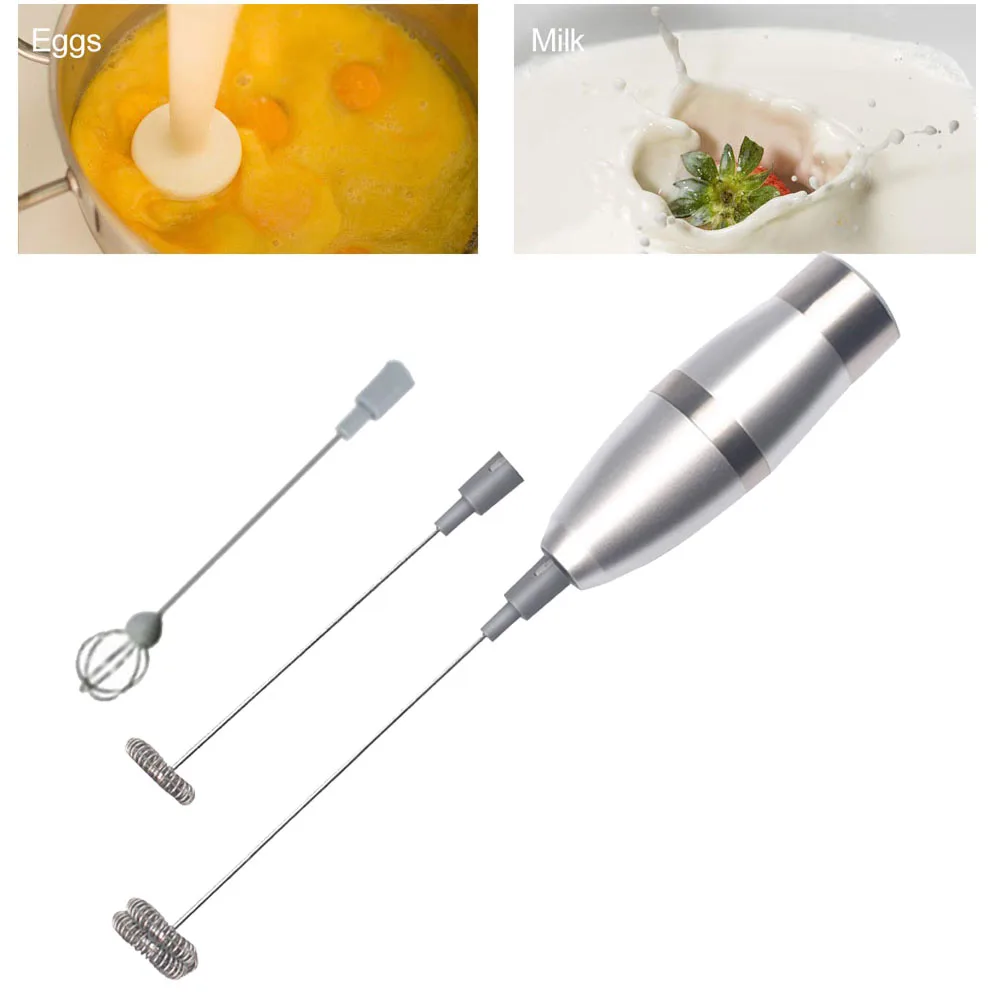 

Hot！1set Electric Milk Frother Coffee Drink Foamer Whisk Mixer Stirrer Coffee Eggbeater Kitchen Accessories Egg Tools Wholesale