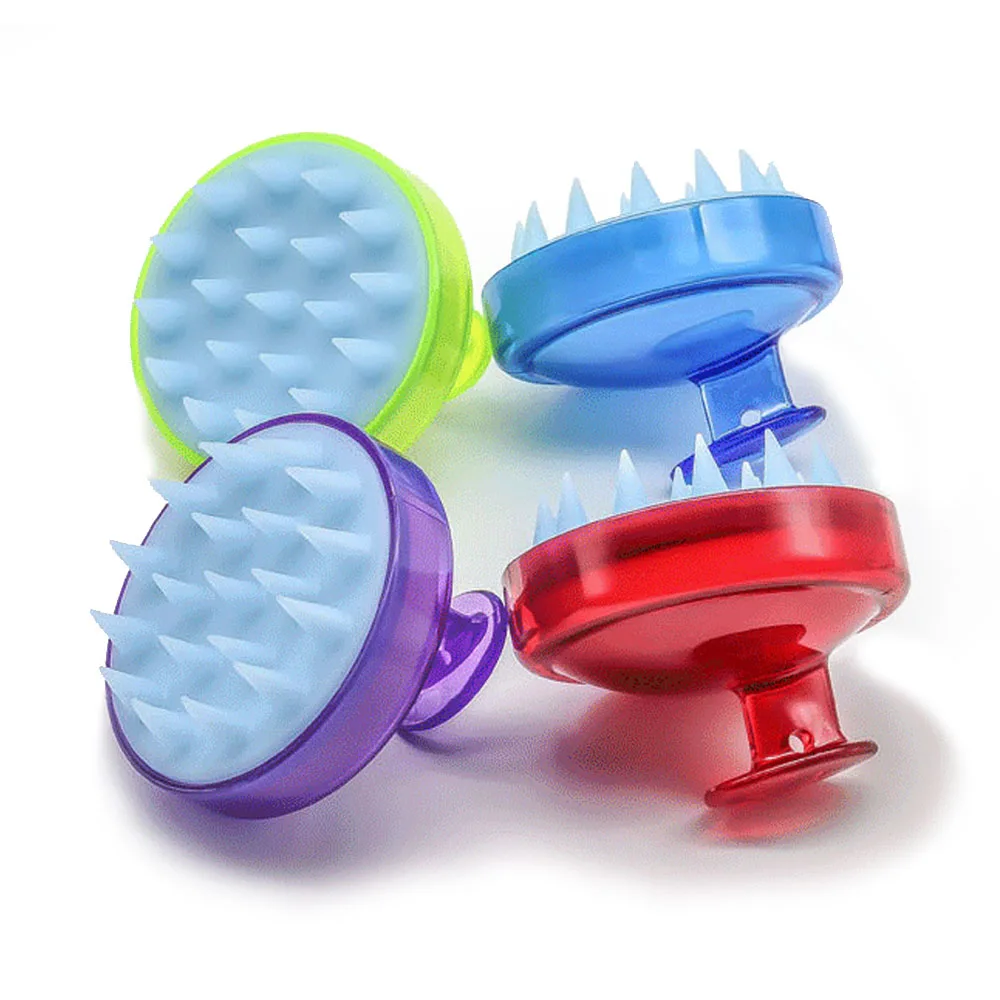 Волосы кожа головы массаж тела силиконовая головка Шампунь щетка для мытья волос