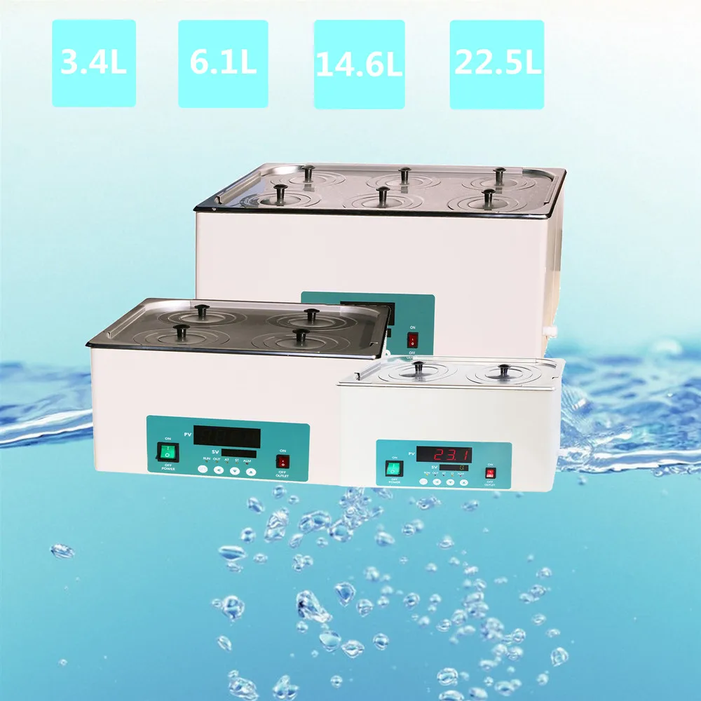 Лабораторная термостатическая ванна с ЖК-дисплеем л 2 ряда 4 отверстия |