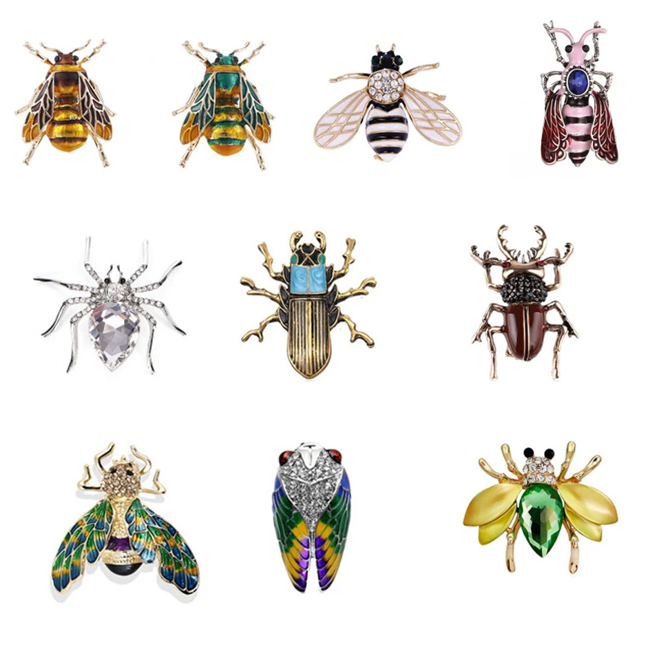 Брошь в виде насекомого шмеля для женщин детей девочек ювелирные изделия броши с