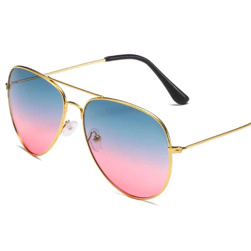 

Seemfly Fashion Sunglasses Classic Metal Frame Summer Ocean Shades Sunglasses With Gradual Change Color Lens For Men And Women