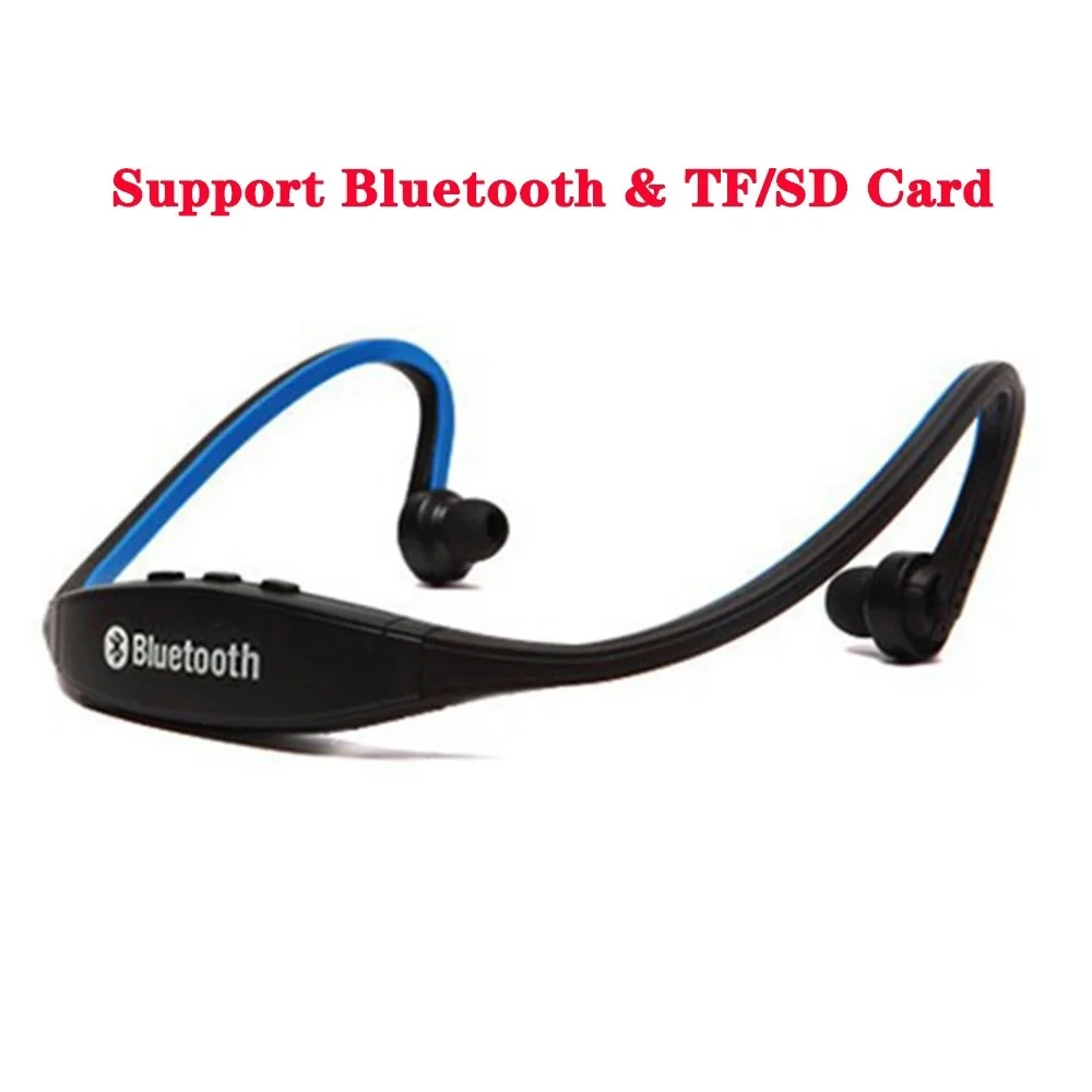 Bluetooth and Card S9 Bluetooth наушники беспроводные Спортивные Bluetooth наушники Поддержка TF/SD карты микрофон для iPhone huawei XiaoMi телефон - Цвет: Bluetooth and Card
