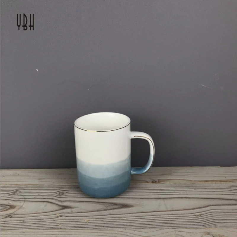 Большие чайные керамические кружки с милым 3d-рисунком перемешивающие крышки в