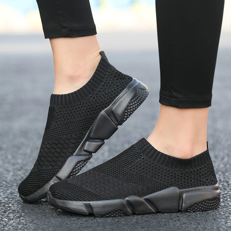 

Woman Boots Long Tube Socks Shoes 2021 New Female Fashion Flat Shoes for Women Basket Winter Boots Female Shoes Women Sneakers