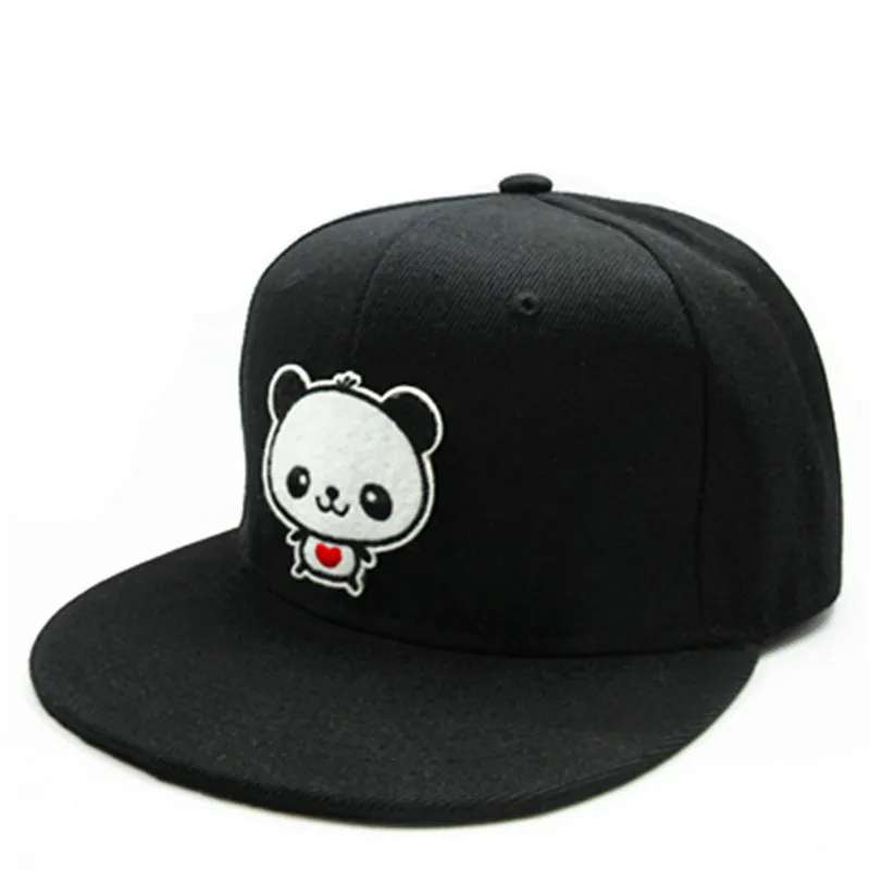 

Cartoon Panda Embroidery Cotton Baseball Cap Hip-hop Cap Adjustable Snapback Hats for Men and Women 178