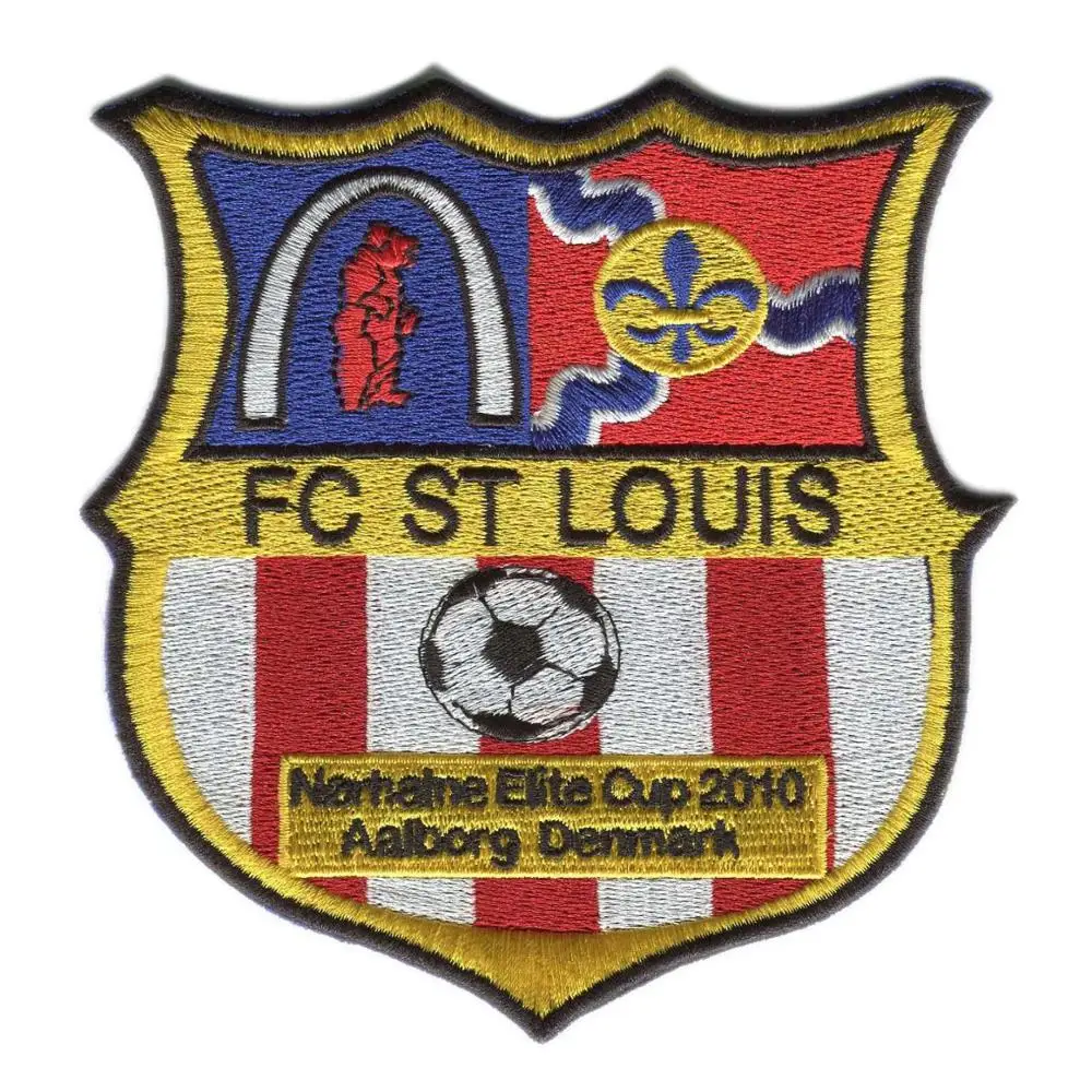 

Logo Patches Custom Soccer Patches Embroidery patches For Clothing Heat Transfer Backing