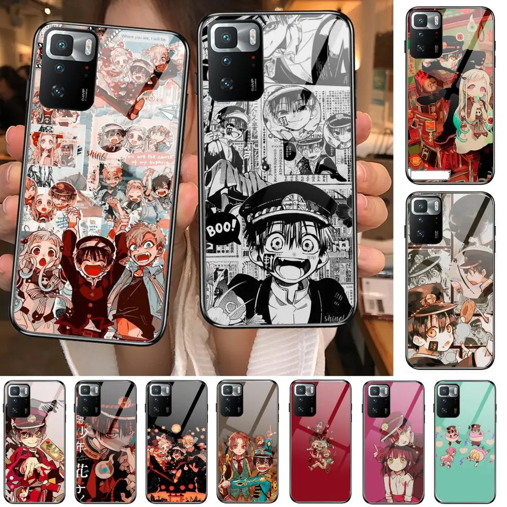 

Toilet-bound Hanako-Kun anime Tempered Glass shell Phone Case For XiaoMi Redmi Note 10 9S 8 7 6 5 A 10t Pro 9T Cover Pre Cases