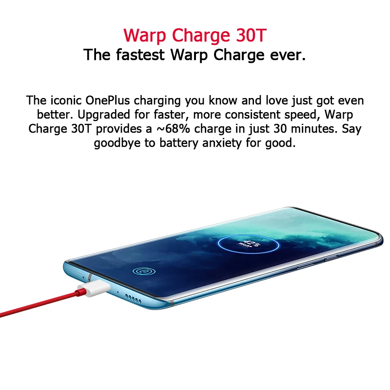 Глобальная Версия Телефона OnePlus 7T Pro 8 Гб 256 ГБ Восьмиядерный процессор Snapdragon 855 Plus 6