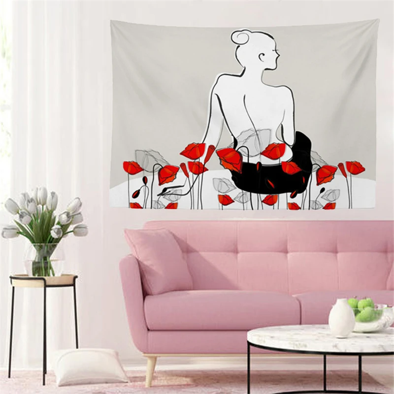 

Психоделический гобелен, Настенная подвеска, эстетические гобелены в стиле Триппи, хиппи, пляжное полотенце, шаль, простыня, богемный Декор ...