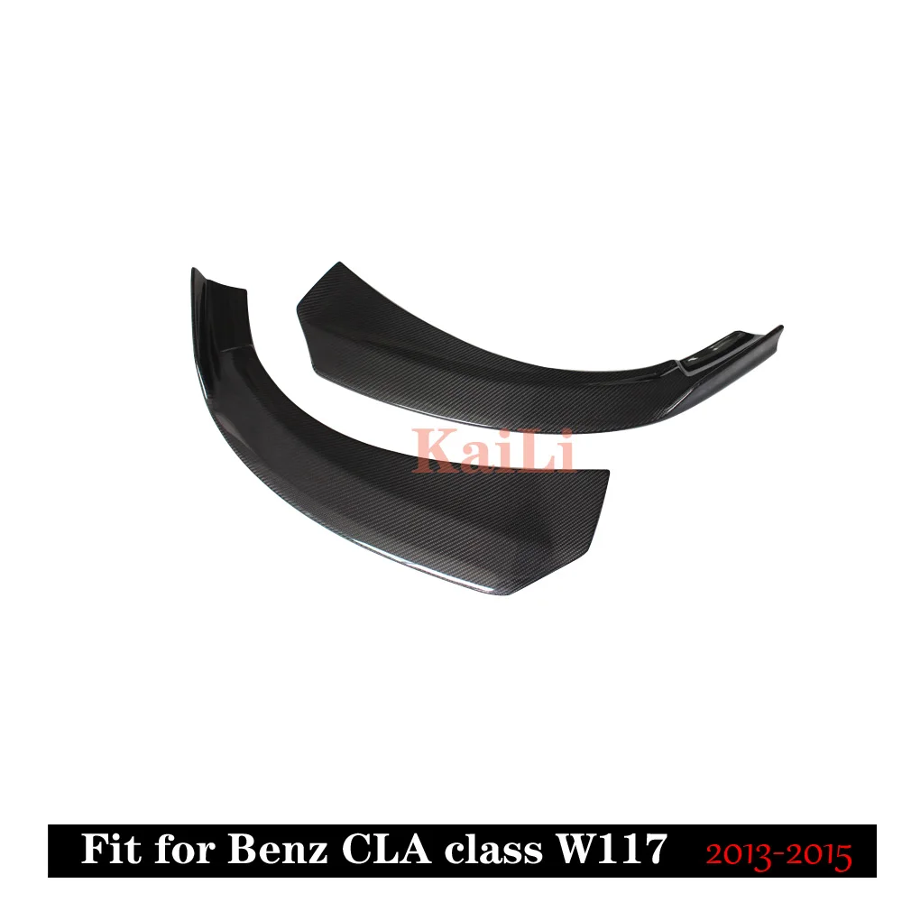 Для Mercedes benz CLA45 углеродный передний бампер для губ Splitter CLA W117 задний Canard Trim 2013 2014