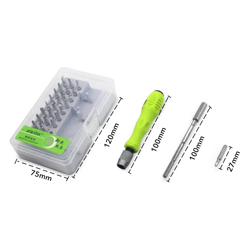 32 In 1 Screwdriver Kit Precision Instruments Repair Tools 30 Bits Fully Equipped With Storage Box | Инструменты