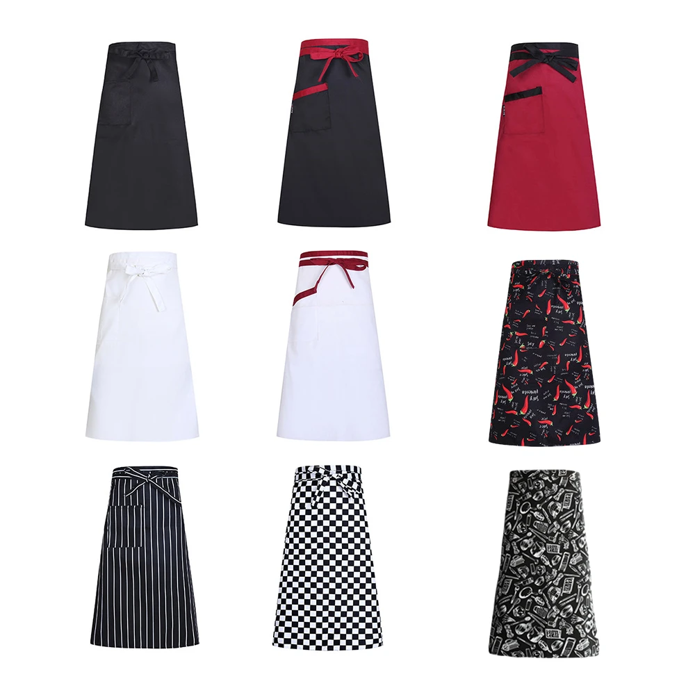 

Фартук шеф-повара, кухонный, рабочий, для отеля, барбекю, кофейни, кейтеринга, общественного питания, кондитерская, форма для ресторана, 12 цве...