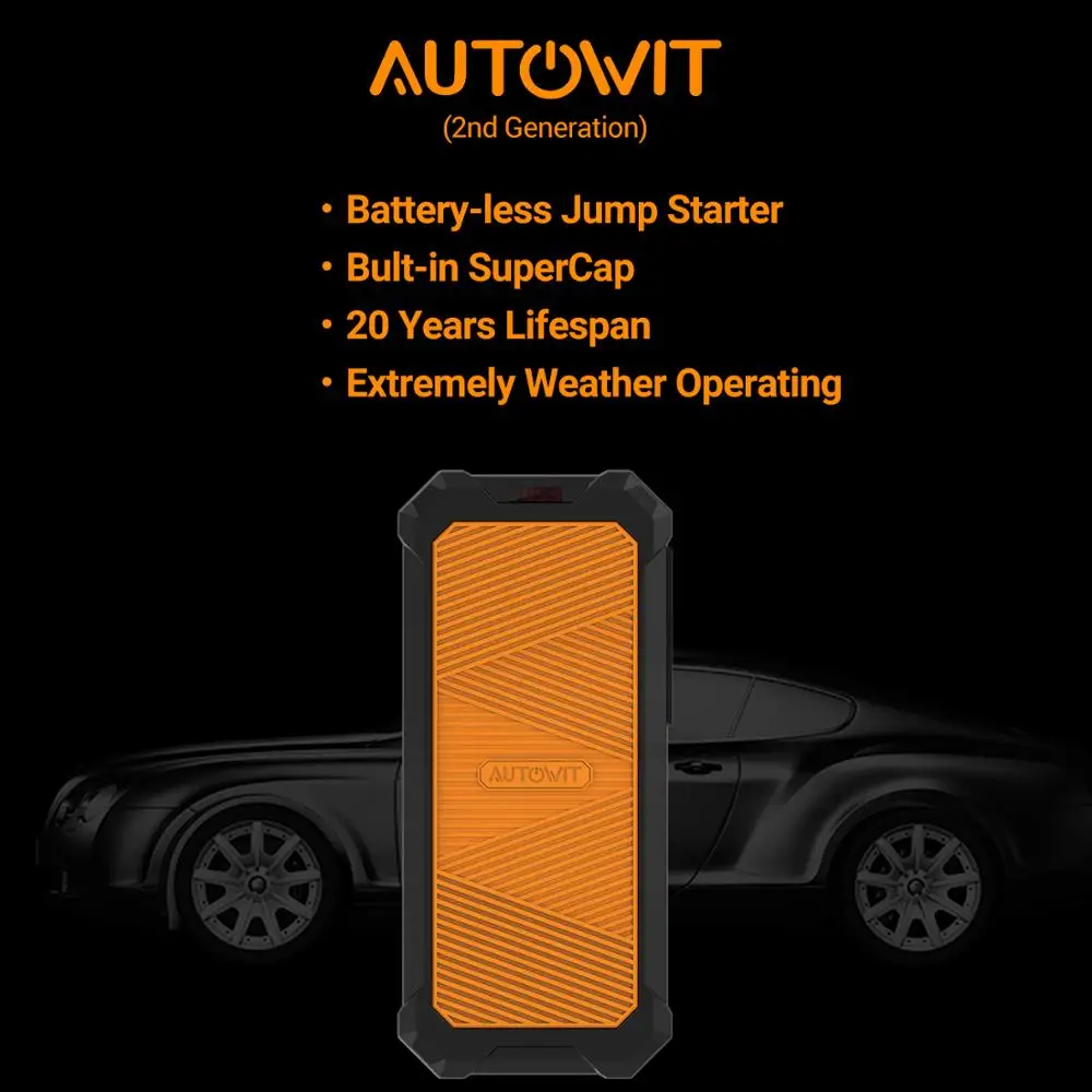 Autowit автомобильный комбинезон 2 12-вольтовый портативный SuperCap (до 7 0 л газа 4 диза)