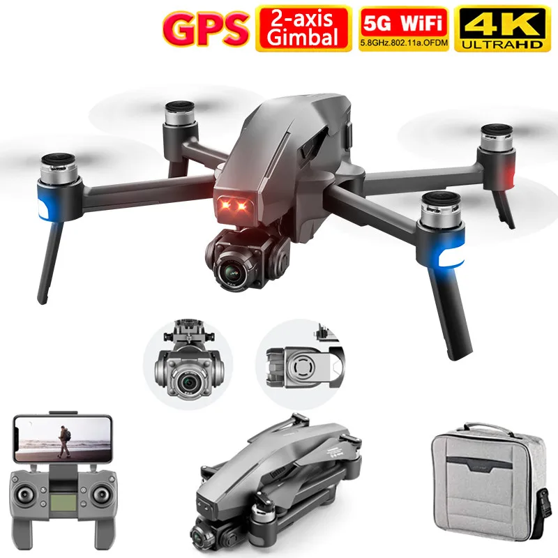 

2021 NEW M1 Pro 2 drone 4K 6K HD Camera Professional GPS 5G WIFI 2-Axis Gimbal System Supports TF Card RC Dron