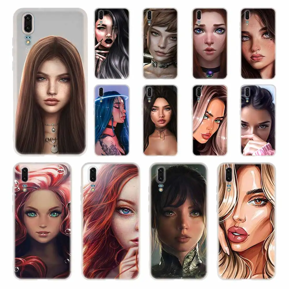 Силиконовый мягкий чехол из ТПУ для Huawei P30 P40 P20 Pro P10 P9 Lite P Smart Z 2020 красивые модные