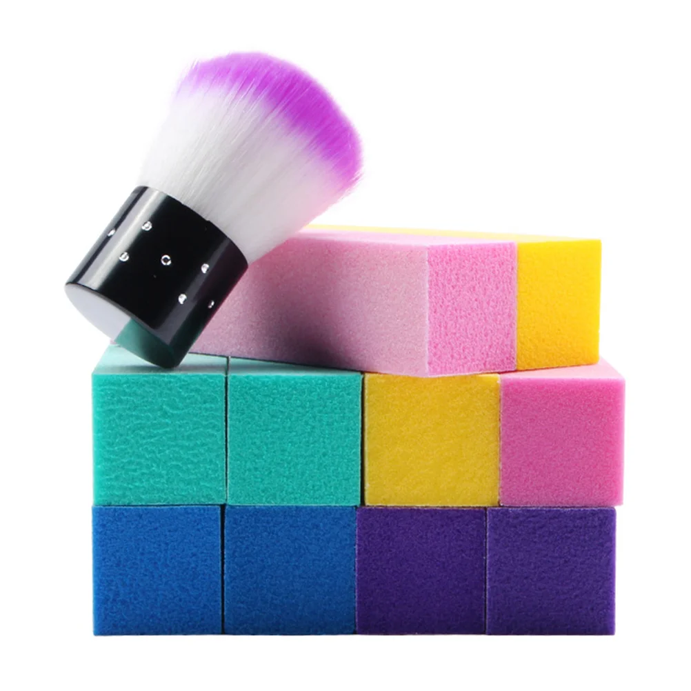 

Цветной губчатый блок с высокой эластичностью, набор губчатых кистей для салона красоты (10 шт. высокоэластичных губки + 1 шт.