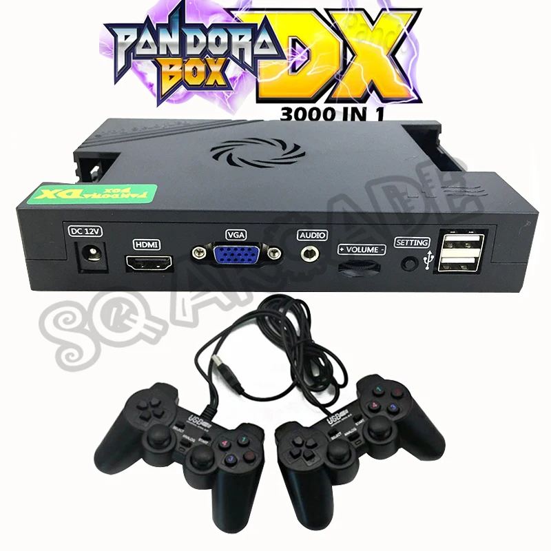 

Latest Pandora Box DX 3000 in 1 Family Home Version with 34pcs 3D Games Support 3/4Player Record High Score HDMI VGA output