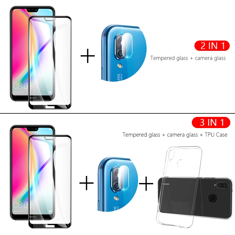 3 в 1 чехол+ Защитное стекло для redmi note 8 7 pro защита экрана стекло для объектива на xiomi redmi note 8 7 pro стекло для камеры