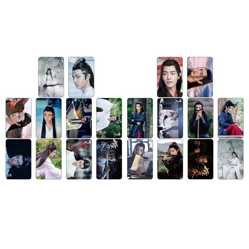 10pcs/set Chen Qingling Wang Yibo Xiaozhan Photo Crystal Card Post Bus Sticker New Stickers For Fans Collection Gift | Канцтовары для