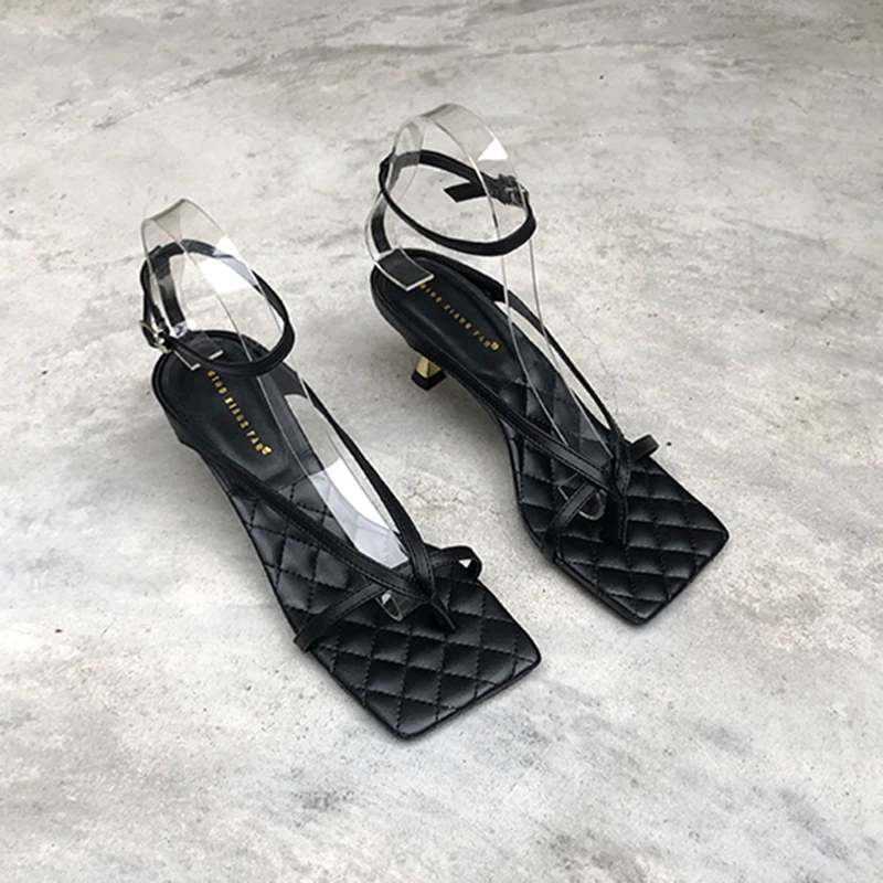 [DEAT] Новинка 2020 года Сезон весна лето Женские босоножки из искусственной кожи на