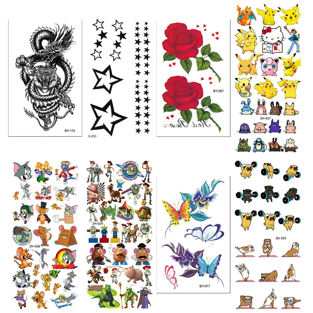 Татуировки Временные татуировки Поддельные на руке рукава наклейки