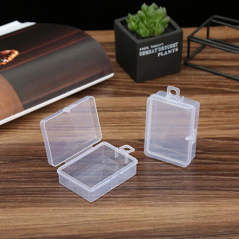 

5pcs Mini Boxes Clear Plastic Jewelry Storage Case Container Packaging Box for Neck Earrings Rings Beads Collecting Small Items