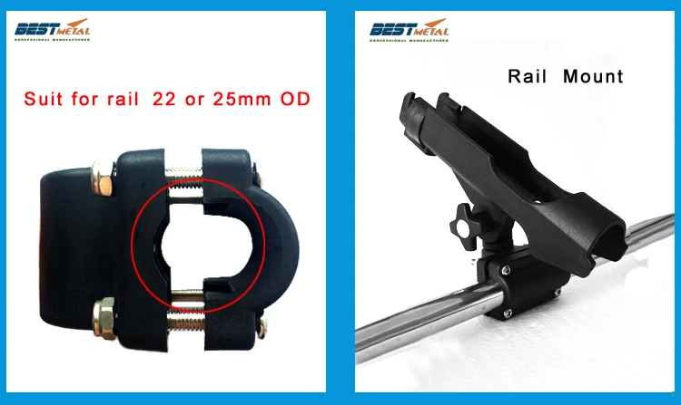 

Fishing Rod Rest Adjustable Removable 360 degree Holders Kayak Boat Support Tools Accessories Pole Bracket