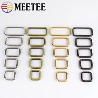 5pcs 13 50mm meetee rectangle metal o d ring buckles for bags webbing belt strap shoes adjuste diy hardware accessories f4 5