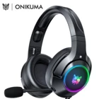 Игровые наушники ONIKUMA K9 для девочек, детские игровые стереонаушники с микрофоном и светодиодный светильник кой для геймпада ноутбука, PS4, Xbox One