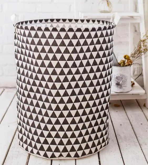 

Home Laundry Storage & Organization Laundry Baskets Large Capacity with Handles Folding Dirty Clothing Holders Printed