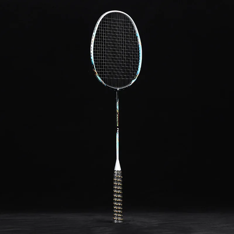 Ultralight 50g 10U Professional Carbon Fiber Badminton Racket Super Lightest Graphite Racquet With String 30LBS Adult
