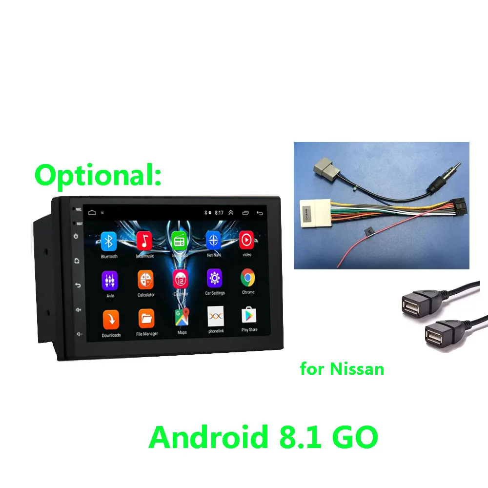 Android 8 1 2 Din Автомобильный Радио Мультимедийный видео плеер Универсальный Авто