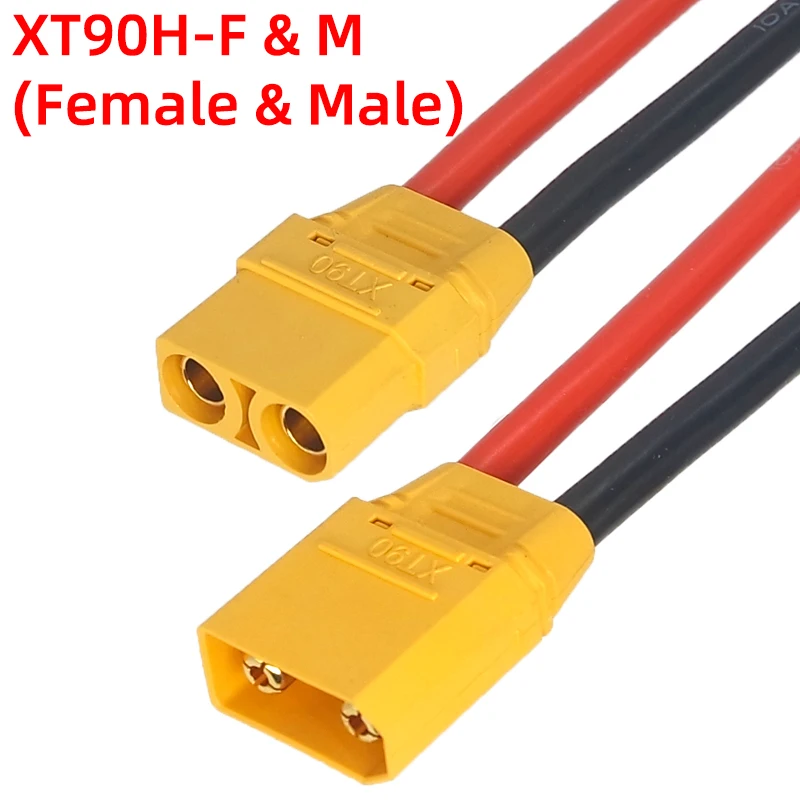 Разъем кабеля Amass XT90 штекер гнездо XT90H Покрытие оболочки 12AWG 10AWG силиконовый