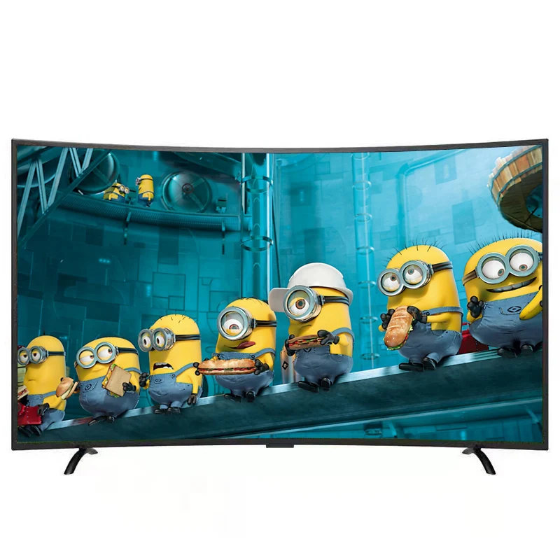 Изогнутый ЖК монитор большого размера экран 4K LED wifi TV 60 'ཽ'' смарт ТВ система