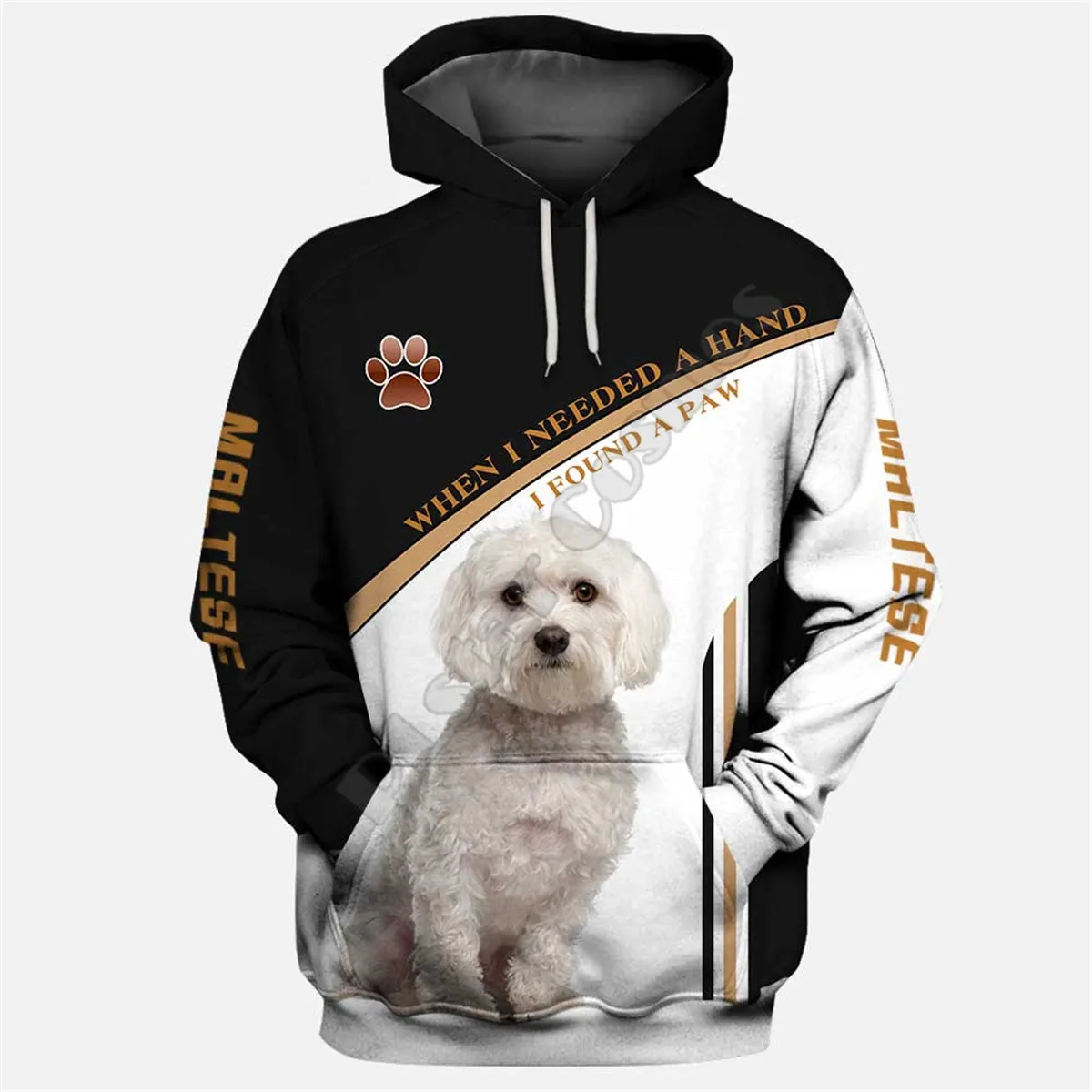 

Maltese 3D Hoodies Printed Pullover Men For Women Funny Sweatshirts Fshion Christmas Sweater Drop Shipping 05