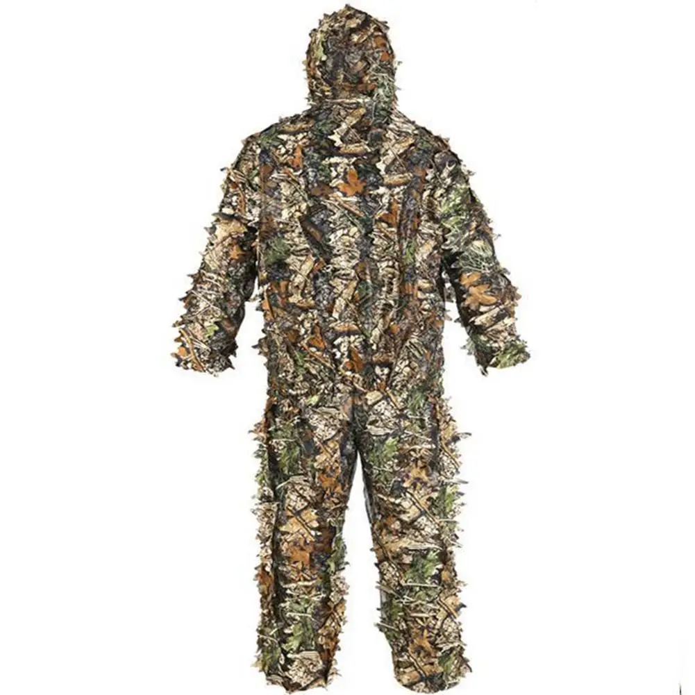 

Camouflage Clothes Suit 3D Maple Leaf Lightweight Ghillie Suit Twopiece Hunting Clothing Jungle Suit For Hunting Accessories