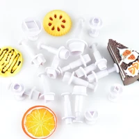 cake mold baking tools diy basic modeling simple geometry press cookie die spring mould plastic round star pastry decoration