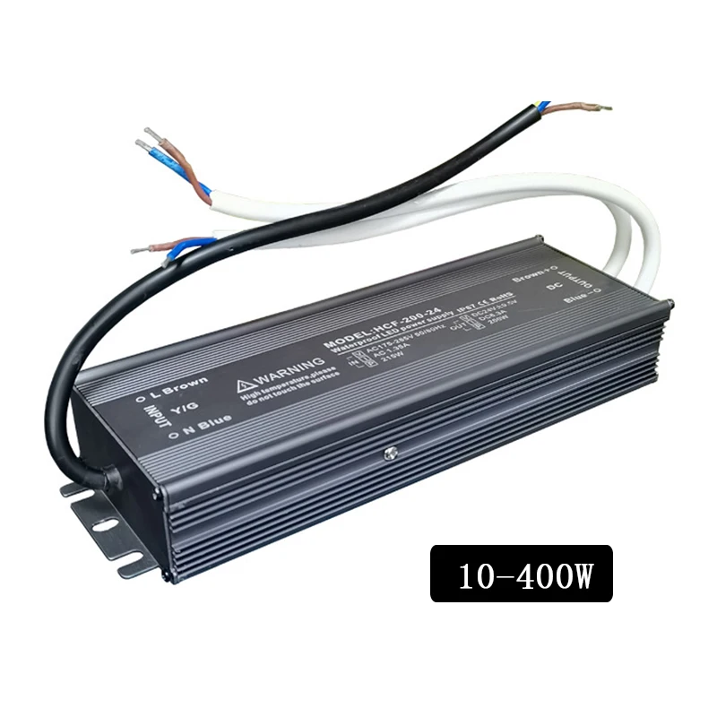 

High-power LED waterproof switching power supply, waterproof and rainproof constant voltage power supply 24V LED driver