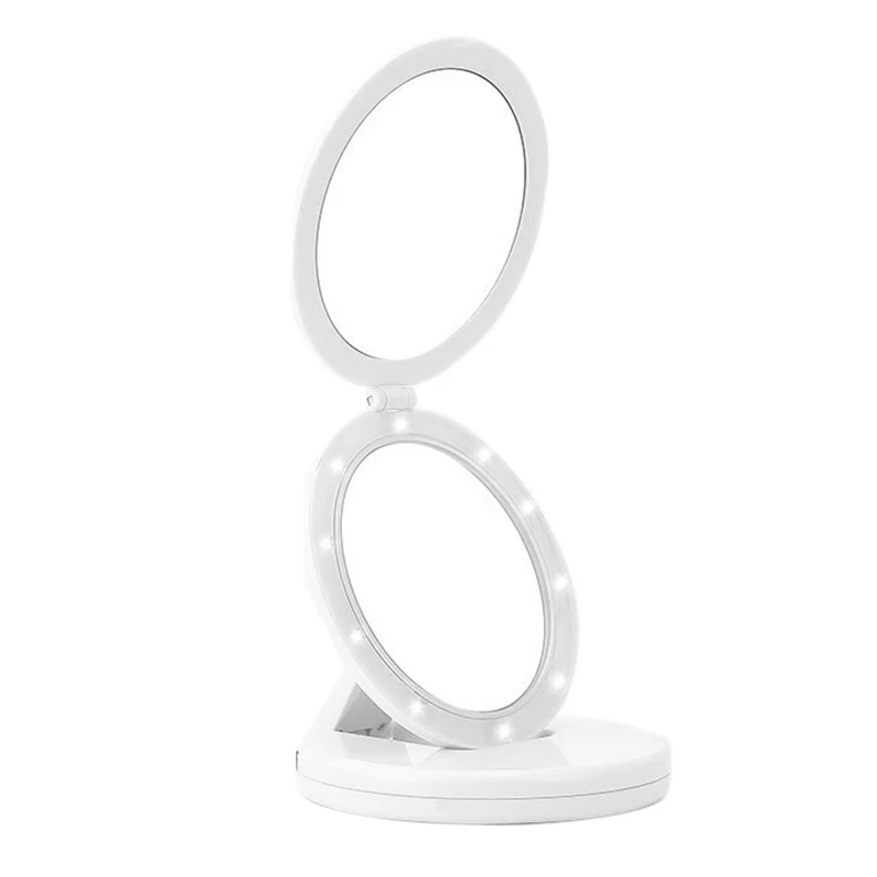 

Trifold Makeup Mirror Portable Height Adjustable Telescoping 5X Magnifying Cosmetic Mirrors for Makeup Coloring&Cutting