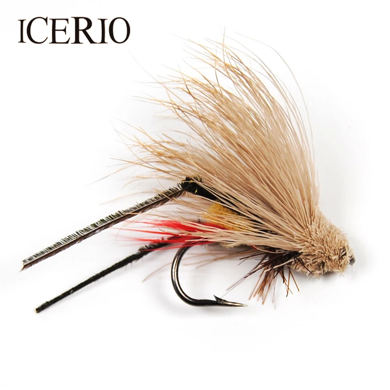 ICERIO 6 шт. Dave's Hopper Grasshopper сухое мухи ловля форели приманки #6|fishing trout|trout luredry fly |