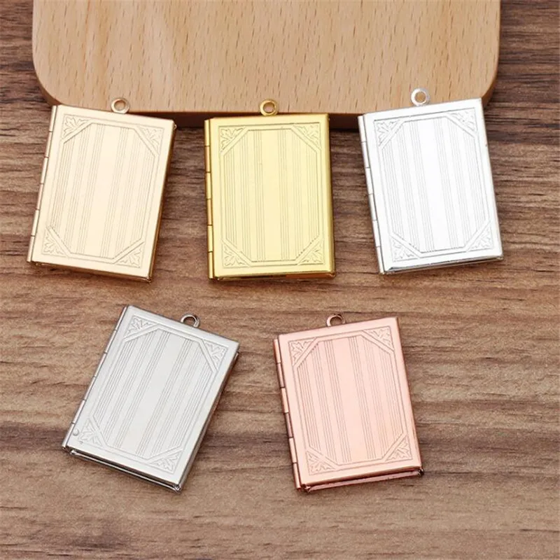 

Size 19*26mm Thickness 4mm Copper Charms European Style Prayer Craft DIY Pendant Jewelry Findings Photo Frame Locket Box