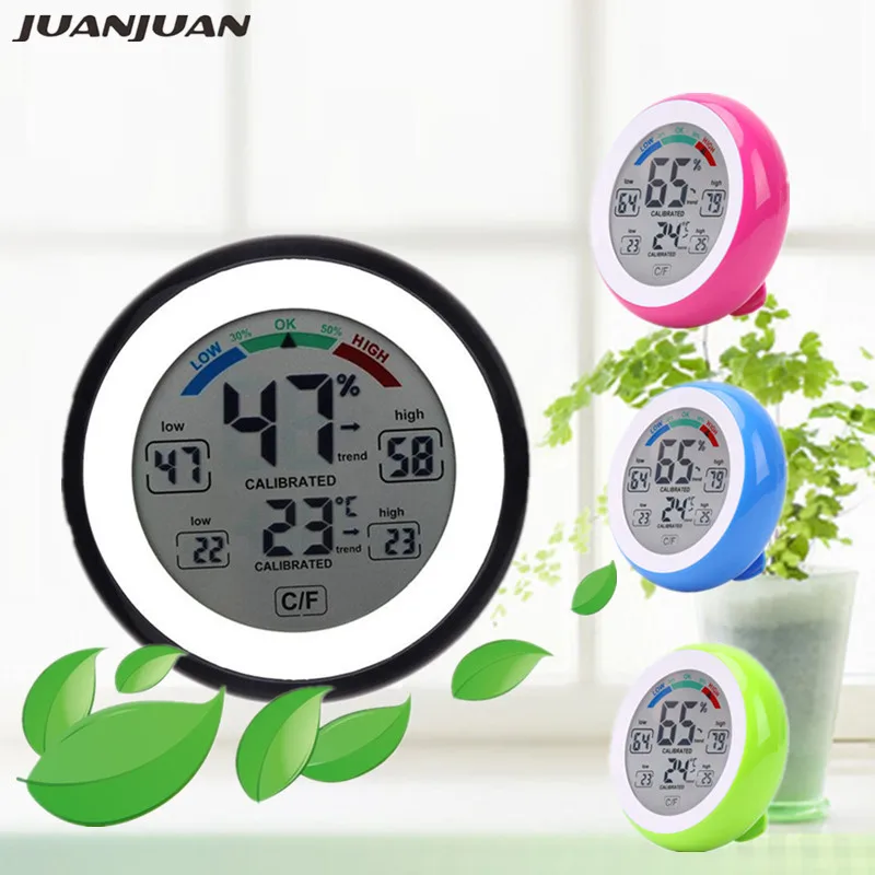Цифровой термометр гигрометр с жк дисплеем измеритель температуры и влажности
