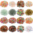 Акриловые бусины с разноцветными квадратнымикруглыми буквами для изготовления ювелирных изделий сделай сам