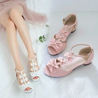 2021 spring and summer new fashion all match sandals sweet bow girl shoes 2a
