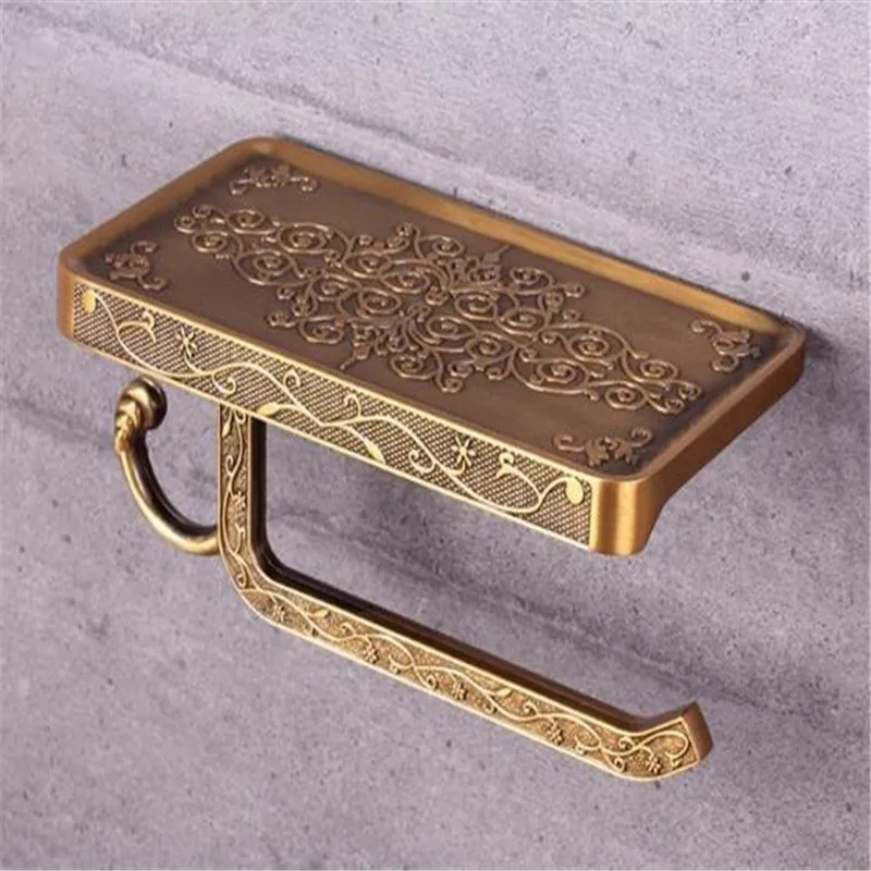 Держатель для бумаги старинный резной сплав аксессуары ванной комнаты держатель