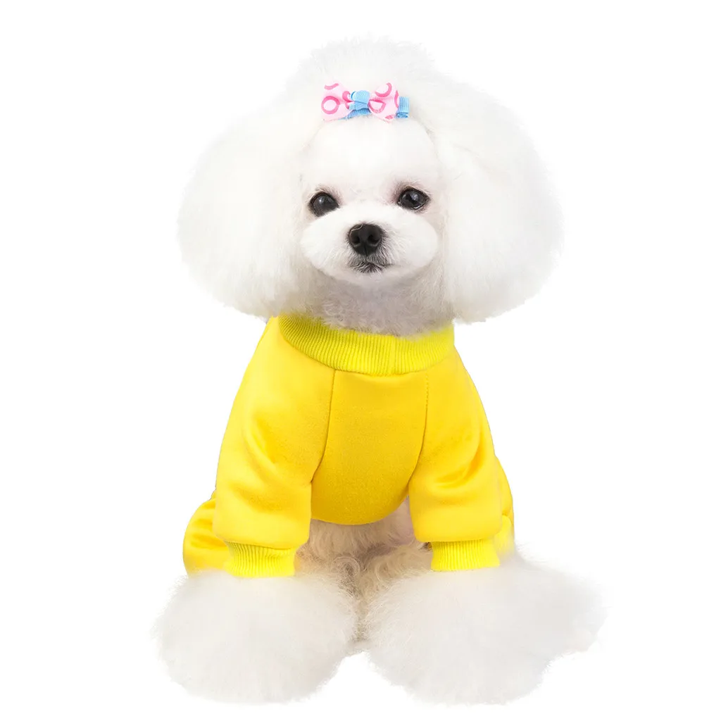 Новая одежда для домашних животных Transer Ropa Perro молочный шелк милая желтая